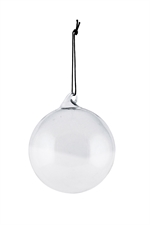 202100815 Ornament all glass light grey fra House Doctor - Tinashjem
